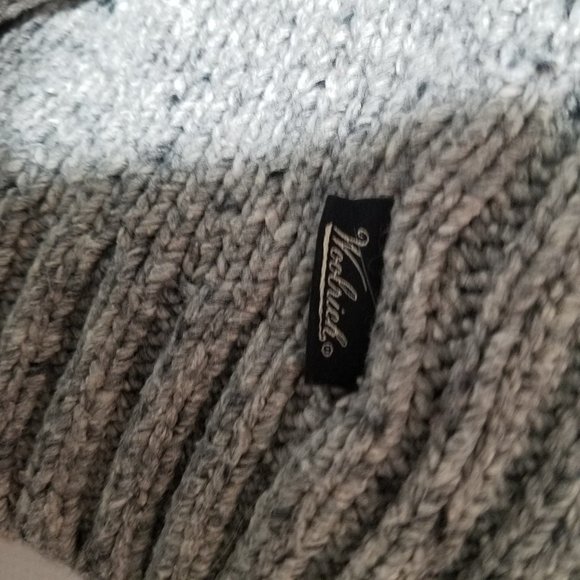 Woolrich Woolen Mills gray wool blend sweater men's size large 13039 - Picture 5 of 9